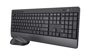 Trust Trezo Comfort Draadloze Keyboard & Mouse Set Toetsenbord Zwart