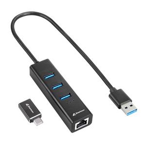 Sharkoon 3-Port USB 3.2 Gen 1 Aluminium