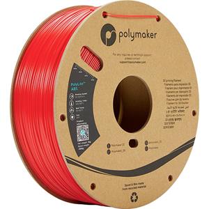 Polymaker PE01004 PolyLite Filament ABS geruchsarm 1.75mm 1000g Rot 1St.