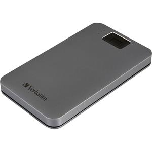 Verbatim Executive Fingerprint Secure 1 TB Externe harde schijf (2,5 inch) USB 3.2 Gen 1 (USB 3.0) Grijs 53652