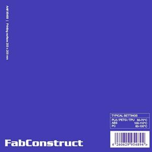 FabConstruct surface 203 x 203mm build surface 95489