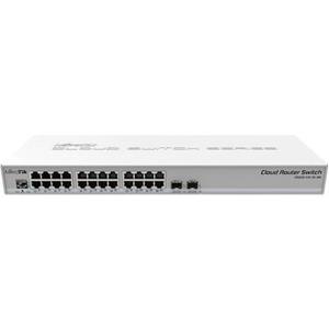 MikroTik Mikrotik CRS326-24G-2S+RM. Switch type: Managed, Switch-laag: L2. Type basis-switching RJ-45 Ethernet-poorten: Gigabit Ethernet (10/100/1000), Aantal basis-switching RJ-45 Ethernet-poorten: 2