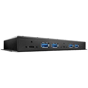 LINDY 7 Port USB 3.2 Gen 2-Hub Schwarz
