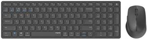 Rapoo 9700M Set (DE) Kabelloses Tastatur-Set dunkelgrau