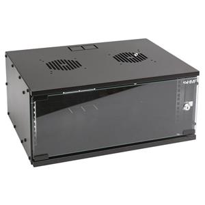 HMF »Serverschrank 19 Zoll« Netzwerk-Switch (4 HE, Netzwerkschrank, unmontiert, 51 x 40 x 22,5 cm, Schwarz)