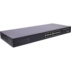 InLine Gigabit Network Switch 16-Port, 1Gb/s, 19"1U, metal, fanless