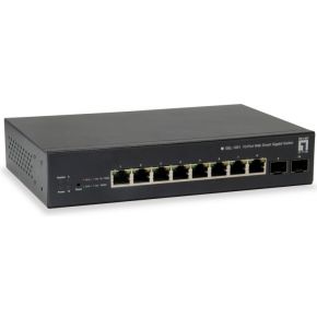 LevelOne GEP-1051 Managed L2/L3/L4 Gigabit Ethernet (10/100/1000) Zwart Power over Ethernet (PoE)