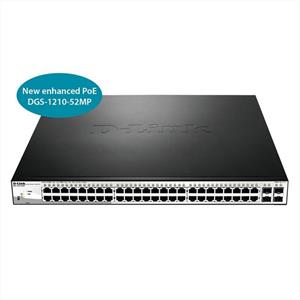 D-Link DGS-1210-52MP netwerk-switch Managed L2 Gigabit Ethernet (10/100/1000) Power over Ethernet (P
