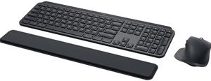 Logitech MX Keys combo for Business Gen 2. Toetsenbord formaat: Volledige grootte (100%). Stijl toetsenbord: Recht. Aansluiting: RF-draadloos + Bluetooth, Toetsenbord toetsschakelaar: Schaar-toetsscha