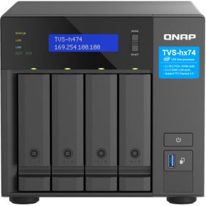 QNAP TVS-H474 NAS Tower Ethernet LAN Zwart G7400