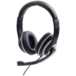 Gembird »Gembird Over Ear Headset kabelgebunden Schwarz, Weiß Lautstärkeregelung, Headset« Kopfhörer