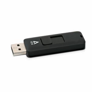 V7 VF28GAR-3E 8GB 2.0 USB-Type-A-aansluiting Zwart USB flash drive