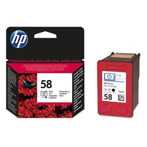 HP C6658AE nr. 58 inkt cartridge foto (origineel)