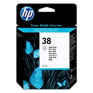 HP C9414A nr. 38 inkt cartridge licht grijs (origineel)