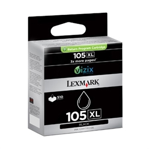 Lexmark 14N0822E nr. 105XL inkt cartridge zwart hoge capaciteit (origineel)