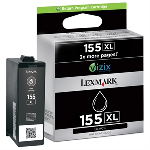 Lexmark 14N1619E nr. 155XL inkt cartridge zwart hoge capaciteit (origineel)