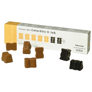 Xerox 016190501 colorstix geel 5 stuks / colorstix zwart 2 stuks (origineel)