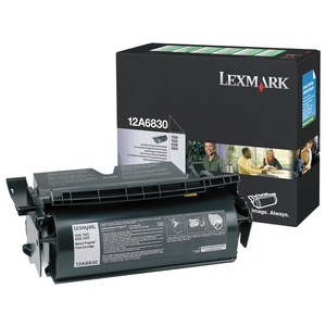 Lexmark 12A6830 toner cartridge zwart (origineel)