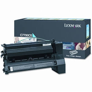 Lexmark C7700CS toner cartridge cyaan (origineel)