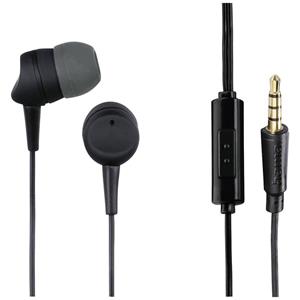 Hama Kooky HiFi In Ear Kopfhörer kabelgebunden Stereo Dunkelgrau, Schwarz Mikrofon-Rauschunterdrüc