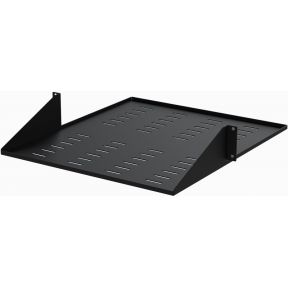 StarTech.com 2 Post Server Rack Shelf - Vented - Center Mount - Black - Supports up to 75 lb. - 2 post Network Rack Shelf rack shelf - 2U