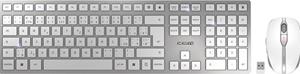 Cherry DW 9100 SLIM - Tastatur & Maus Set - Czechoslovakian - Silber