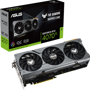 ASUS TUF Gaming GeForce RTX 4070 Ti OC Grafikkarte - 12GB GDDR6X, 2x HDMI, 3x DP