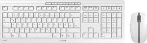Cherry STREAM DESKTOP RECHARGE - Keyboard and mouse set - Belgium - Grijs