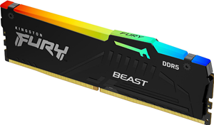 Kingston FURY Beast RGB Schwarz 32GB DDR5-6000 XMP CL40 DIMM Arbeitsspeicher