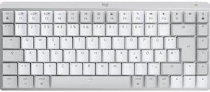 Logitech MX Mechanical Mini für Mac Minimalistische kabellose Tastatur für Mac mit Tastenbeleuchtung/ Hellgrau