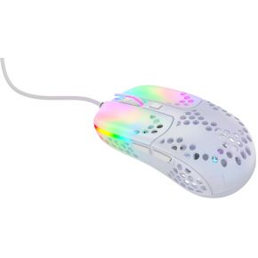 Xtrfy MZ1 - Zy's Rail - Gaming Maus (Weiß mit RGB Licht)