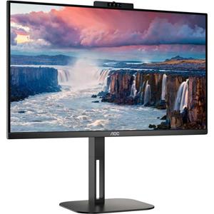 AOC 24V5CW/BK Gaming-Monitor (60,5 cm/24 ", 1920 x 1080 px, 1 ms Reaktionszeit, 75 Hz, IPS, integrierte Windows-Hello-Webcam)