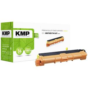 KMP Toner vervangt Brother TN243Y Compatibel Geel B-T112