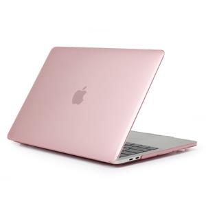 Lunso  MacBook Pro 15 inch hoes (2012-2015) - bescherm case - Glanzend Lichtroze
