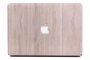 Lunso  cover hoes - MacBook Air 13 inch (2010-2017) - houtlook lichtbruin