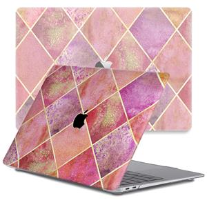 Lunso  cover hoes - MacBook Air 13 inch (2018-2019) - Diamond Rose
