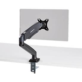 Schäfer Shop Select monitorarm MX8-112, voor 1 beeldscherm tot 32″ & tot 8 kg, kantelen/zwenken/roteren, in hoogte verstelbaar, kabelgeleiding, VESA, tafelklem