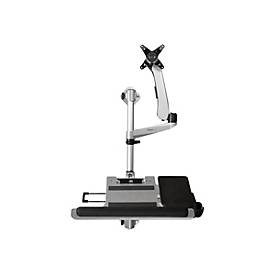 Startech .com WALLSTSI1 Computer-Workstation für die Wandmontage - Beweglicher Monitorarm - Tastaturarm - Sitz-Steh-Schreibtisch - Befestigungskit (Stange, Maushalterung, Handgelenkkissen, Federar