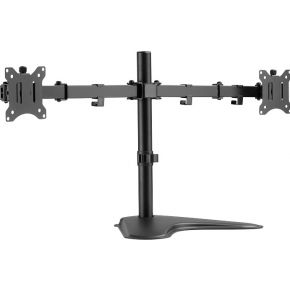 LogiLink TFT-/LCD-Monitorarm mit Standfuß, 2-fach, schwarz