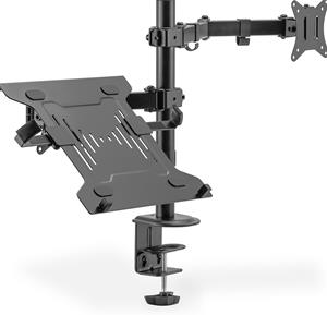 DIGITUS Universal Monitorarm mit Notebookhalterung, schwarz