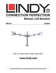 Lindy 40696 flat panel bureau steun