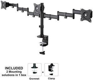 neomountsbynewstar Neomounts by Newstar NM-D135D3BLACK 3fach Monitor-Tischhalterung 25,4cm (10 ) - 68,6cm (27 ) Neigbar