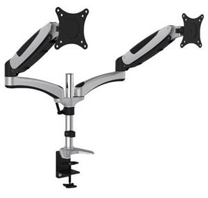 Digitus DA-90353 2fach Monitor-Tischhalterung 25,4cm (10 ) - 68,6cm (27 ) Neigbar, Schwenkbar, Rotie