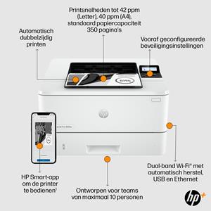 hewlettpackard Hewlett Packard HP Laserjet Pro 4002dwe Monolaserdrucker A4