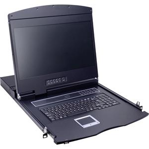 VALUE 19"KVM-switch, 8-poorts, 48 ℃℃cm (19") TFT (16:9), VGA, USB, UK toetsenbo |