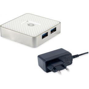 Conceptronic HUBBIES03W 4 Port USB 3.2 Gen 1-Hub (USB 3.0) Weiß