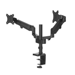 Hama Monitorarm (27") 2-Arme Gasfeder schwarz