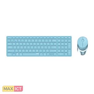 Rapoo 9750M (DE) Kabelloses Tastatur-Set blau