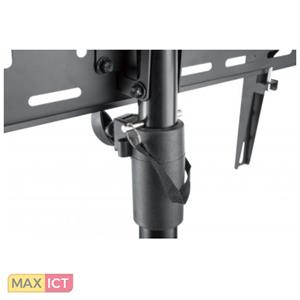 "Manhattan TV & Monitor Mount, Tripod Floor Stand, 1 screen, Screen Sizes: 37-65", Black, VESA 200x200 to 600x400mm, Max 35kg, LFD, Lifetime Warranty - Aufstellung - Stativ - für Flachbil