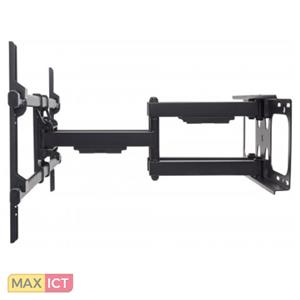 Manhattan TV & Monitor Mount, Wall, Full Motion, 1 screen, Screen Sizes: 37-75", Black, VESA 200x200 to 800x400mm, Max 75kg, LFD, Tilt & Swivel with 3 Pivots, Lifetime Warranty - Klammer - fü